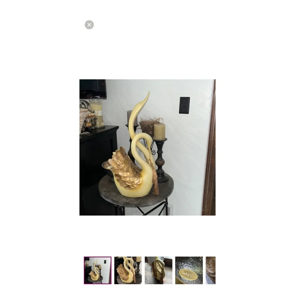 Rare touch‎ of class Swan Figurines 24' Mid Century Modern dining room decor